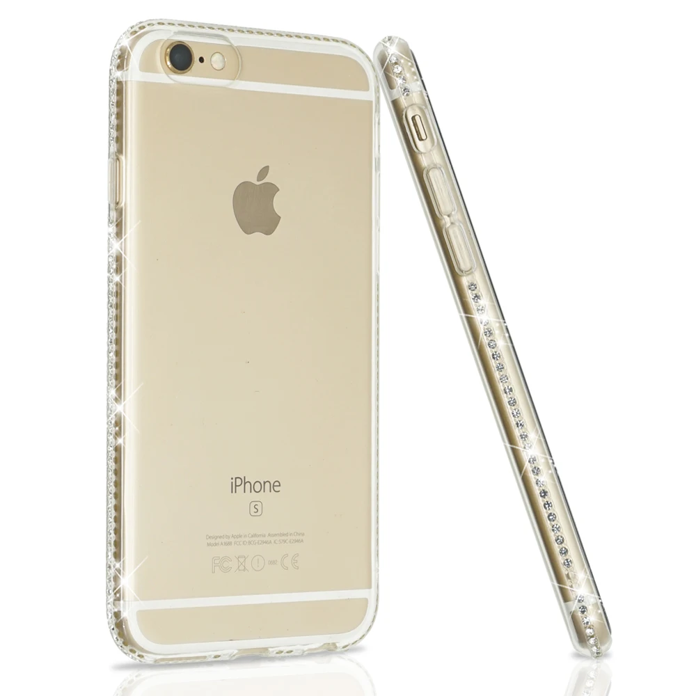 NYFundas для iPhone XS Max чехол со стразами бампер Блестящий блестящий iphone 11 Pro XR 8 7 6 6S plus X