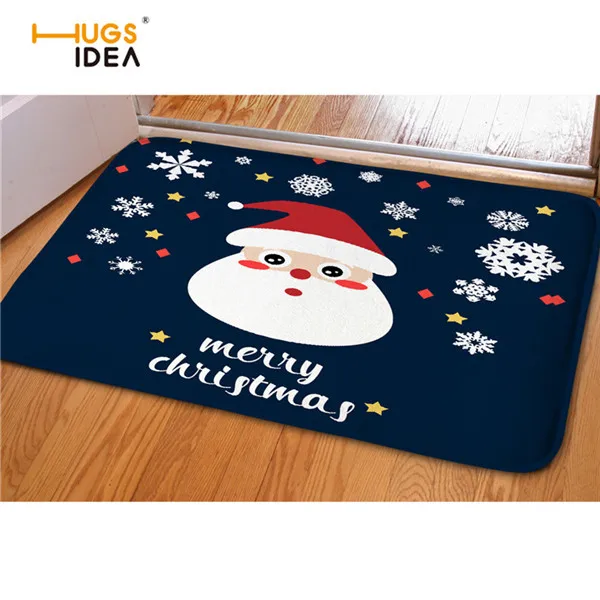 CC4016CN HUGSIDEA Рождеством 3D печати ковры для Гостиная противоскользящие современные коврики Санта Клаус дизайн коврики декор дома коврик - Цвет: CC4016CN