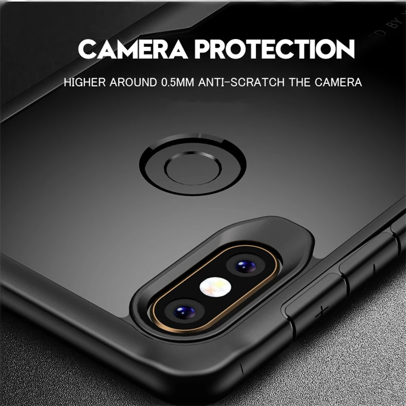 Взрывозащищенный акриловый прозрачный чехол для телефона Xiaomi 5x 6X A2 Lite Redmi 7 Note 6 Pro