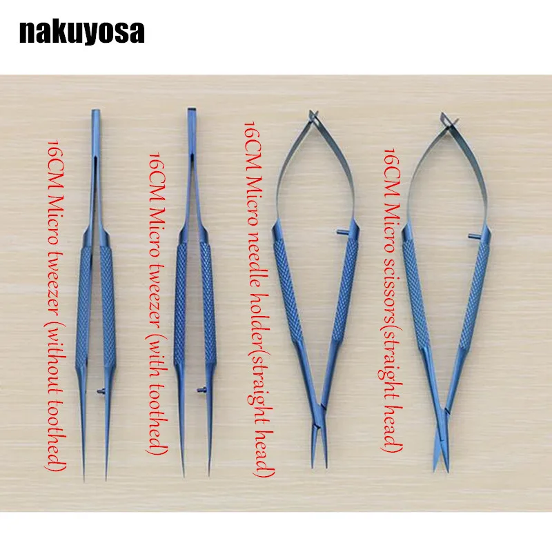 16 см титановый сплав офтальмологические микрохирургические инструменты