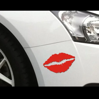 Красные губы Автомобильная НАКЛЕЙКА НА ВЕСЬ кузов царапина Крышка для авто