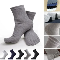 hot hot sale fashion male mens socks five fingers socks separated toes cotton solid comfortable soft casual ankle 8 colors