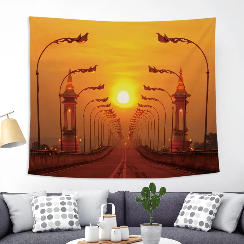 Zeegle гобелен с изображением озера Декор Настенный Ковер пляжное полотенце