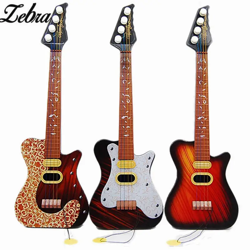 Зебра легкая 4 струнная Акустическая гитара Игрушка развивающая игрушка для