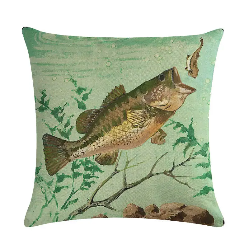 

Чехол для подушки Luya рыба-подушка, из хлопка и льна, 45x45 см