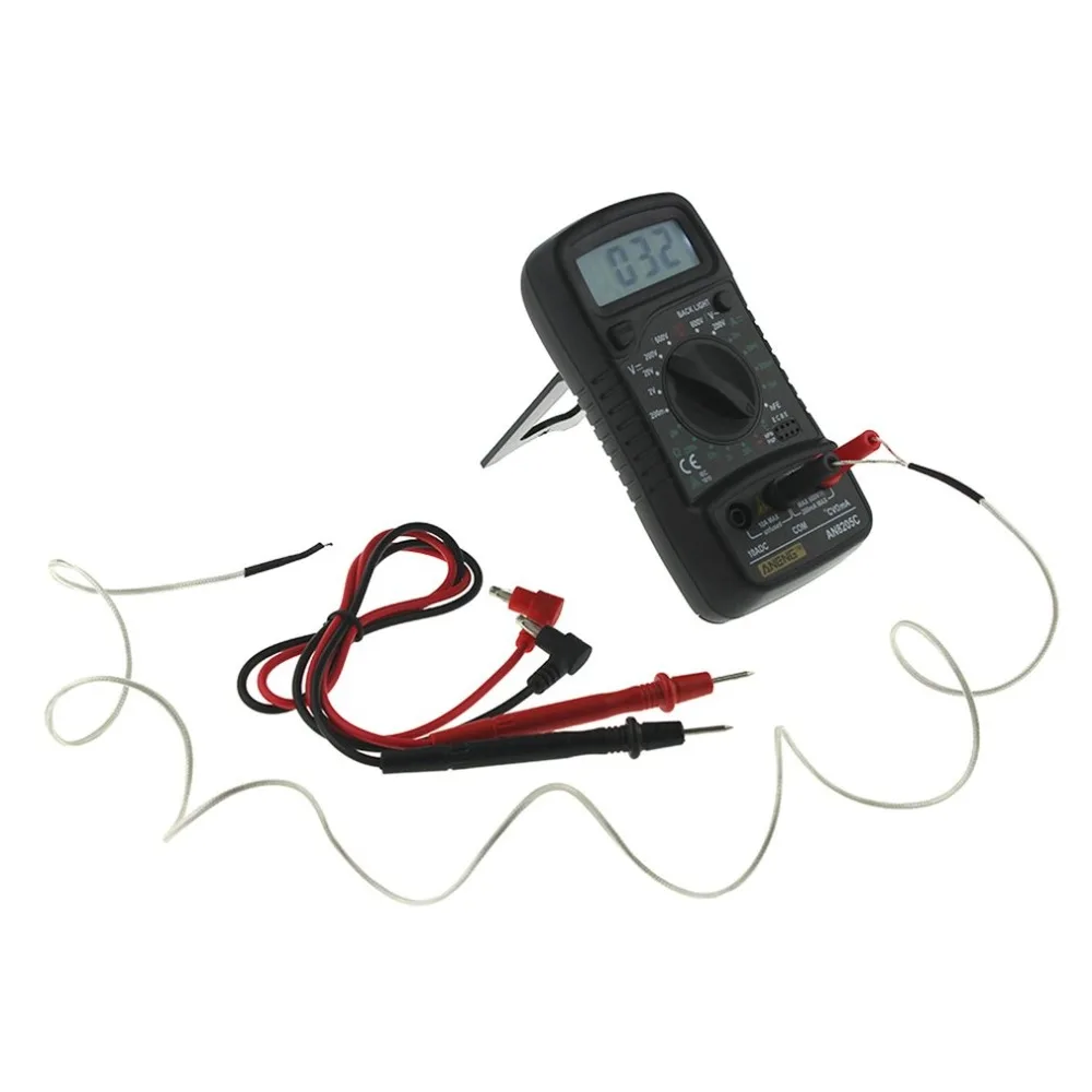 AN8205C LCD Display Digital Multimeter Professional AC/DC Thermometry Ammeter Voltmeter Ohm Meter Tester | Инструменты