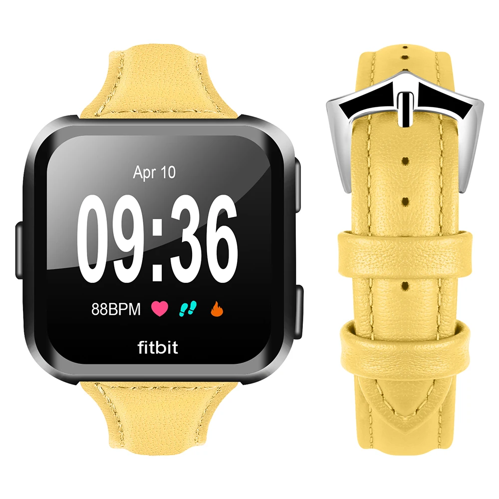 Ремешок для часов Fitbit Versa, роскошный кожаный ремешок, Сменные аксессуары, ремешок для часов Fitbit Versa