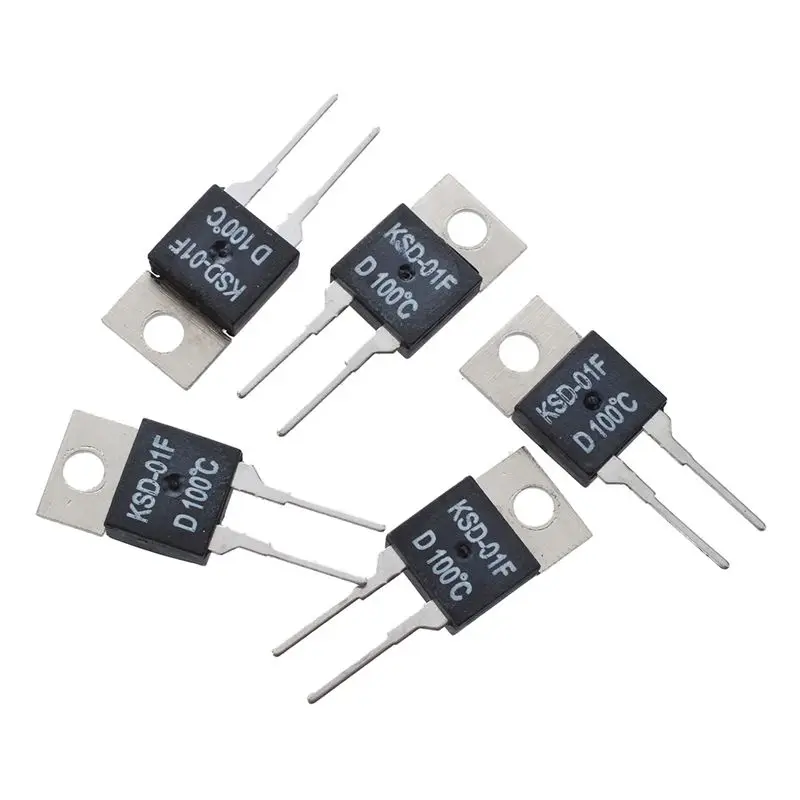 5 шт. 100C NC Температура контроллер термостат KSD 01F 250VAC/24VDC 1.5A|Выключатели| |