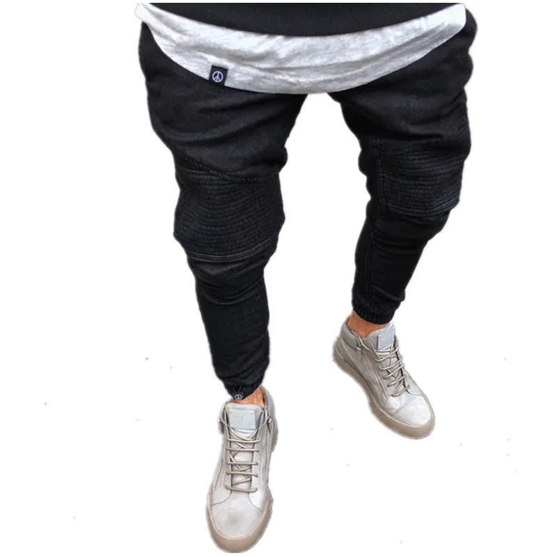 Fashion Men Skinny Jeans Pants European and American Style High Waist Light Stretch Casual Trip Trousers Young | Мужская одежда