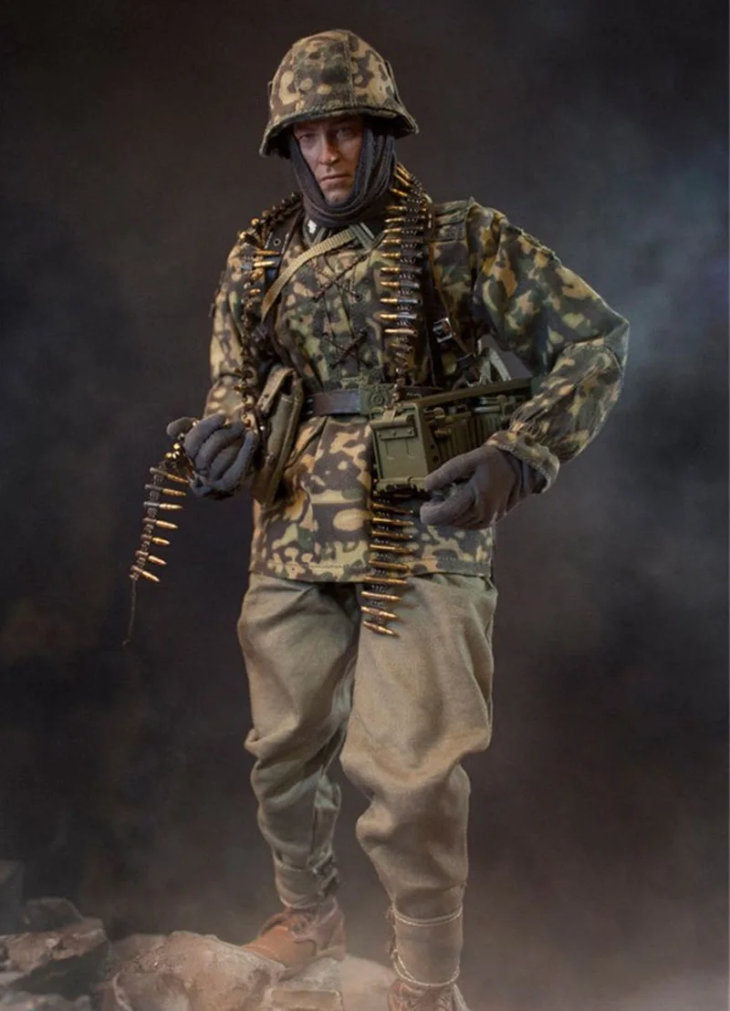 1/6 Масштаб фигурки игрушки DID D80125 немецкий Panzer Divison MG34 Gunner Ver. B Baldric мужской Солдат модель игрушки коллекции m3