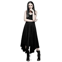 summer punk women sexy sleeveless dress black halter slikm fit off shoulder ankle length dresses pq 185