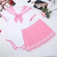 yizyif sexy cosplay diaper lover abdl adult baby romper women skirt suit schoolgirl uniform anime role play costume