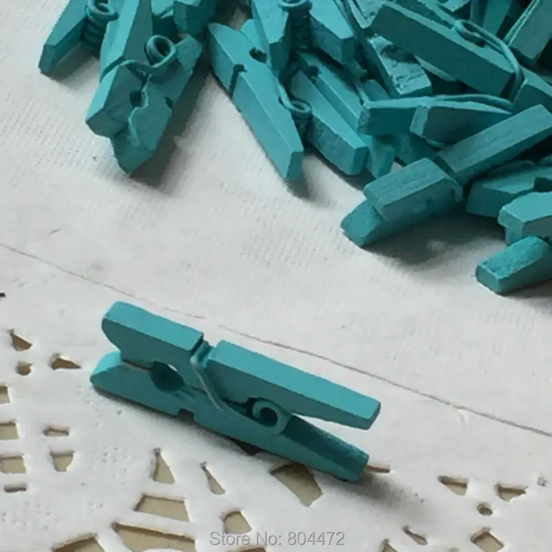 25 мм Мини натуральные деревянные для одежды фотобумага колышки прищепки