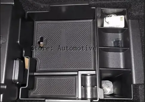 

New Style ! 1 Pcs For Ford Explorer 2013 - 2017 Plastic Interior Central Slot Storage Box Decorative Molding