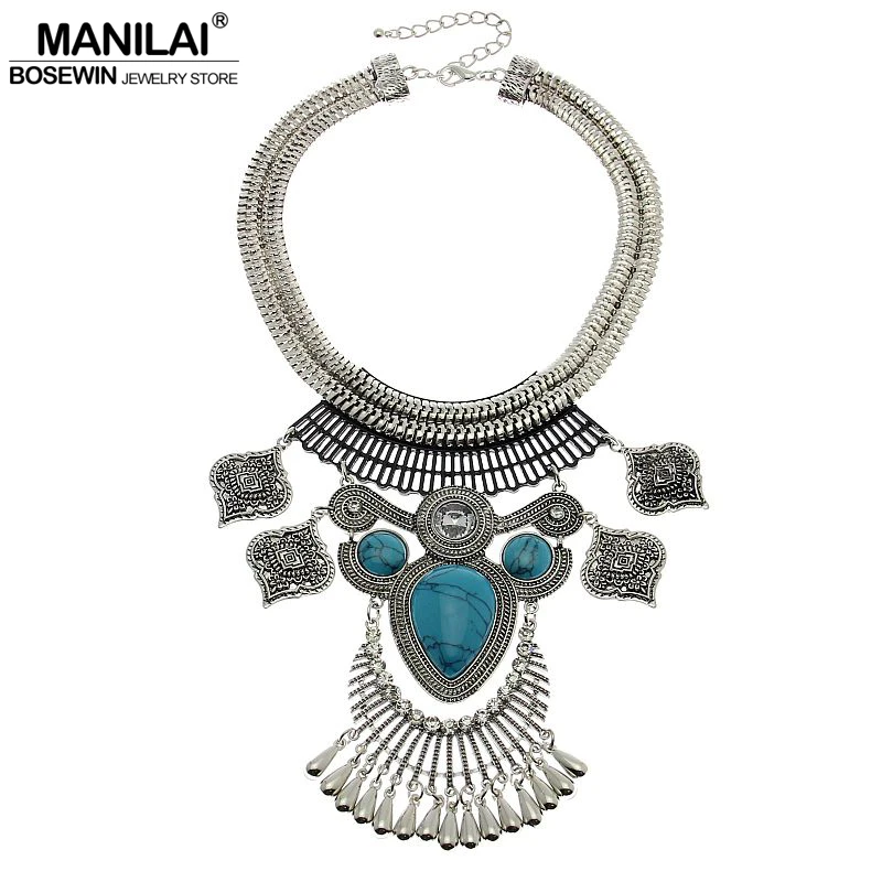 MANILAI винтажное ожерелье с подвеской в виде совы массивная цепочка большие