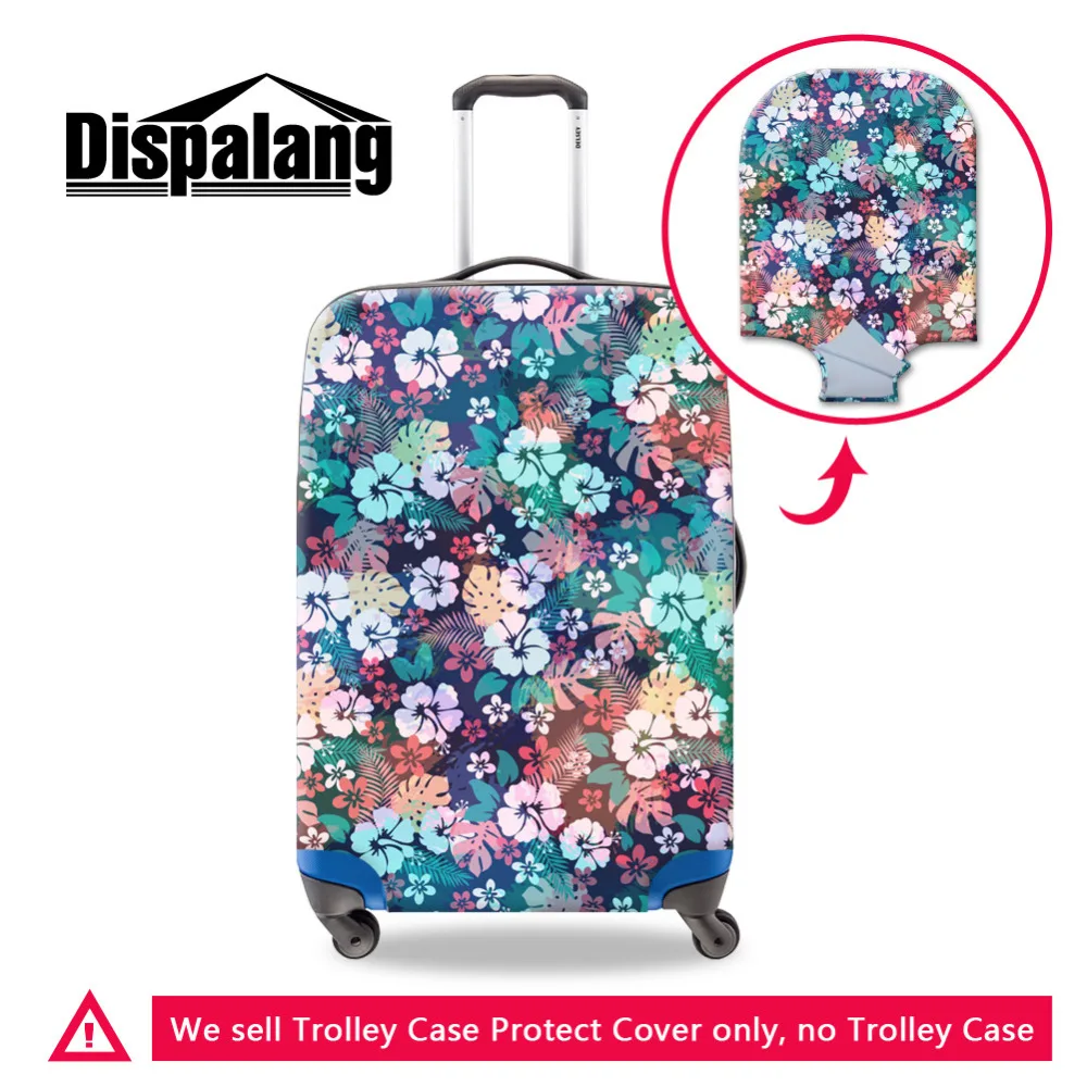 Защитные чехлы для багажа Dispalang с цветочным принтом отличные эластичные Чехлы