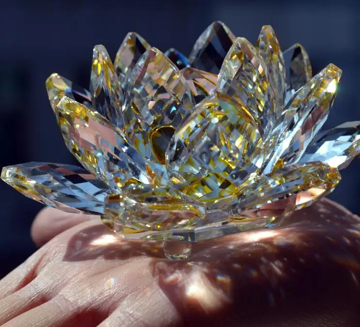 Хрустальный Лотос дом лотоса фэн шуй украшение мемориальный подарок креативный