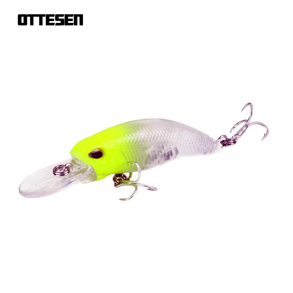 OTTESEN 1pcs/lot 65mm 5.2g minnow fishing lure pesca peche tackle isca artificial wobbler trout bassbait high quality bait | Спорт и