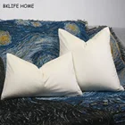 Наволочка из бархата, ярко-бежевого цвета, мягкая, без набивки