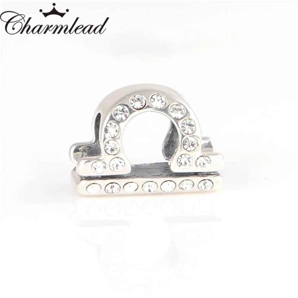 Шарм со знаками Зодиака подвеска с кубическим цирконием подходит для браслетов