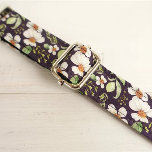 Регулируемый ошейник для собак осенние цветочные принты 2 узора