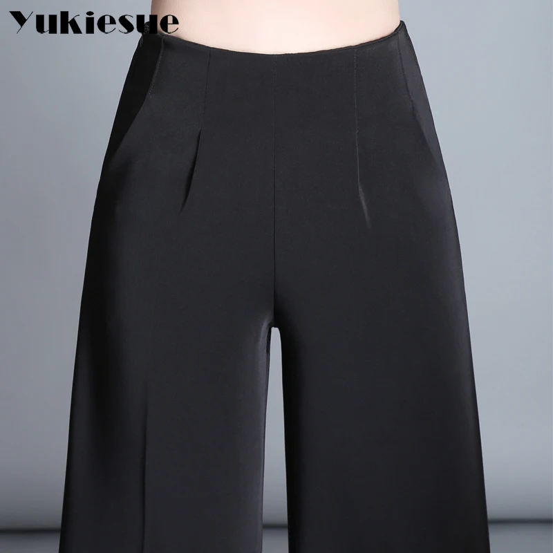 Широкие брюки Капри женские 2018 Лето Весна OL формальные Свободные повседневные