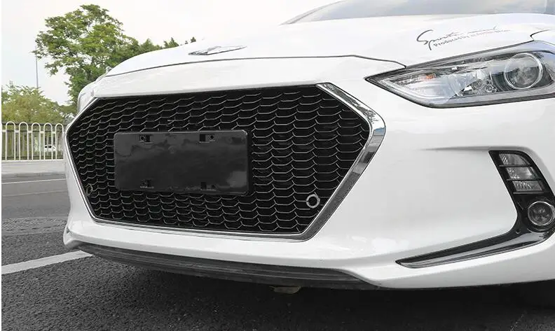 Для hyundai Elantra- гоночные грили сотовая сетка Передняя гоночная решетка черный передний бампер модифицированная для Elantra