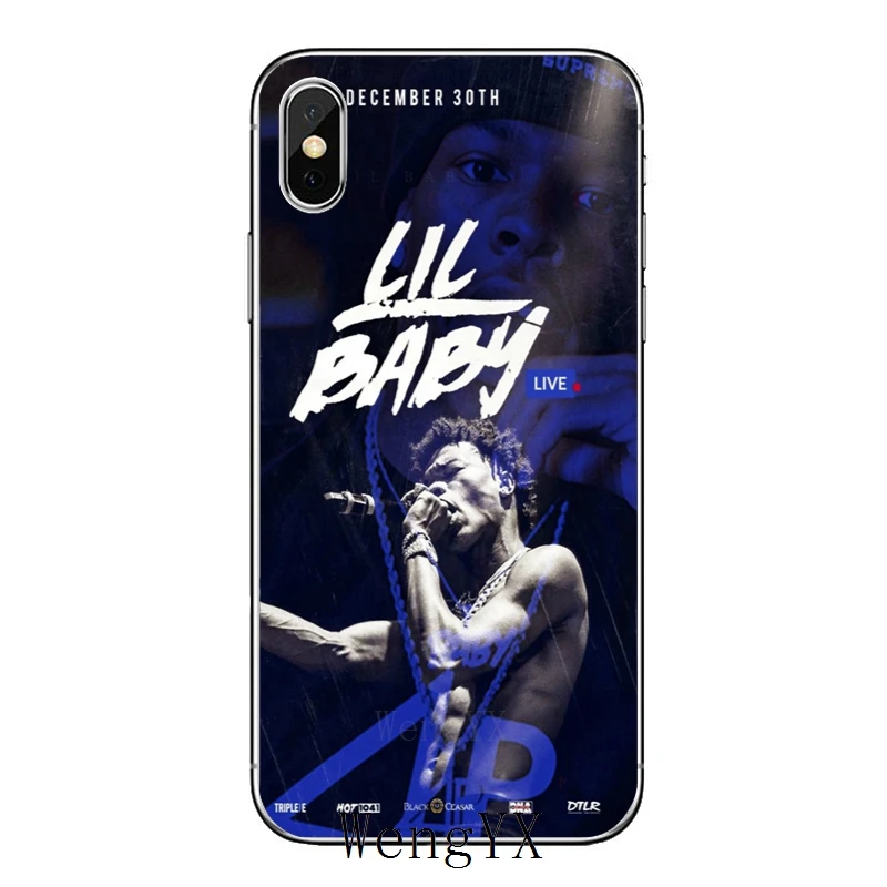 Lil Baby Rapper хип-хоп тонкий, из ТПУ, мягкий чехол для телефона Apple iPhone X XR XS Max 8 7 6s 6 plus SE 5S 5c 5 4S 4 - Цвет: Lil-Baby-Rapper-A-05