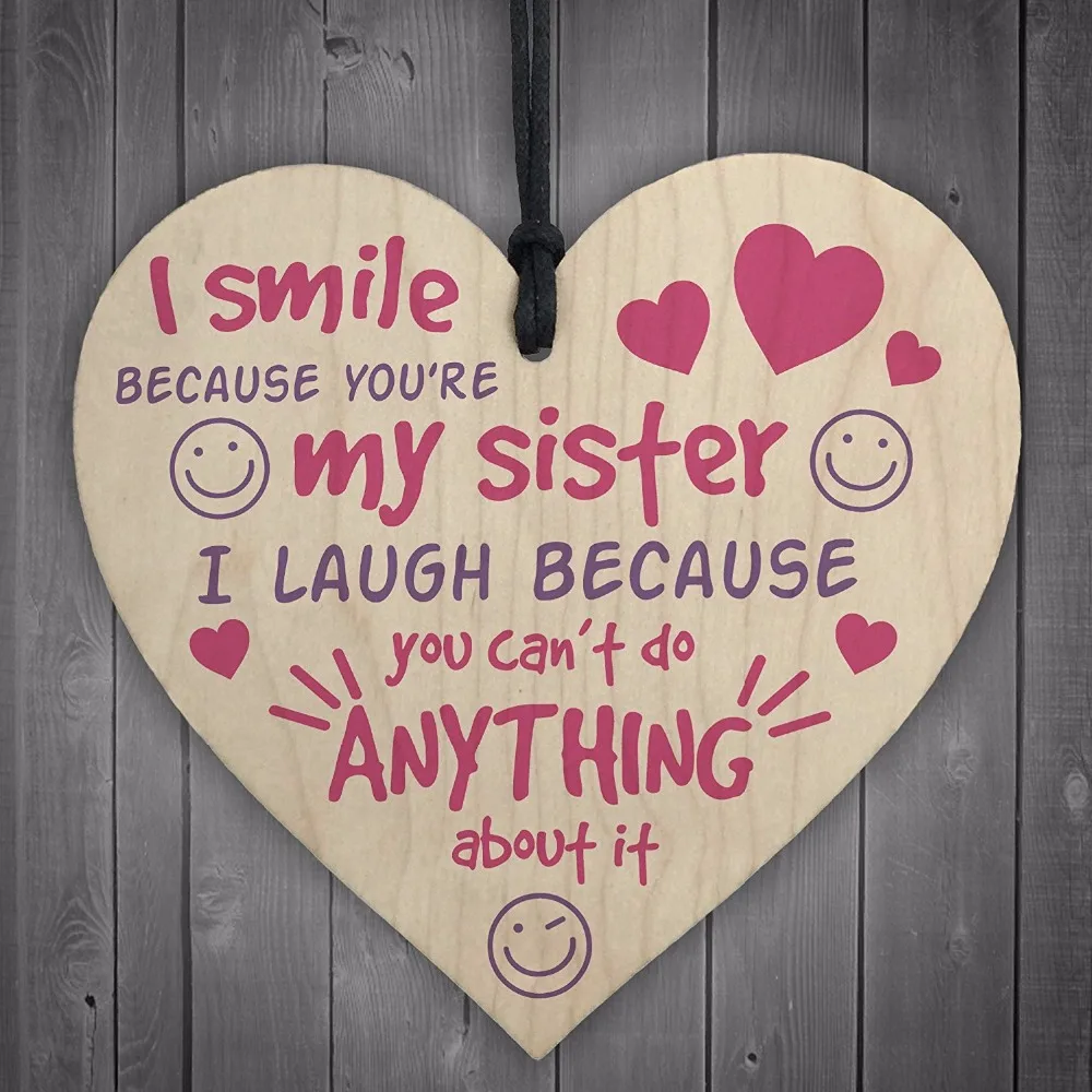 Meijiafei My Sister Big Little Sis потертый шик знак деревянная настенная подвесная табличка с