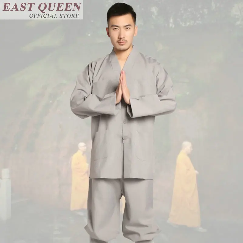 Zen buddist монашеские одежды комплект традиционной китайской одежда шаолиньских