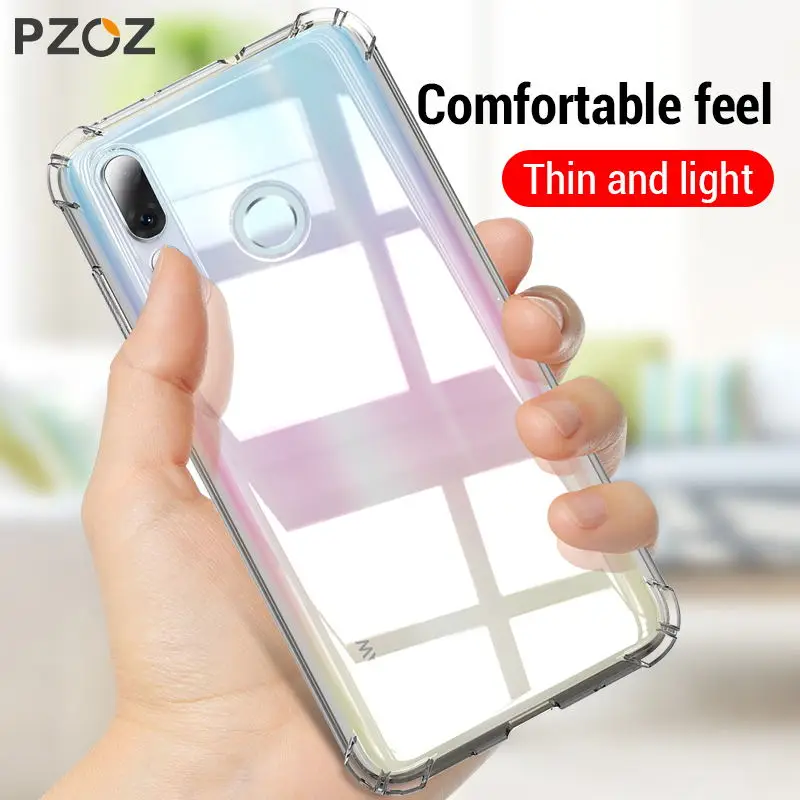 PZOZ Huawei Nova 4 чехол Роскошный силиконовый прозрачный для Nova4 Funda Coque Capa мобильный