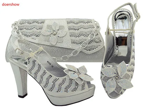 Doershow/комплект из туфель и сумочки в африканском стиле итальянский комплект