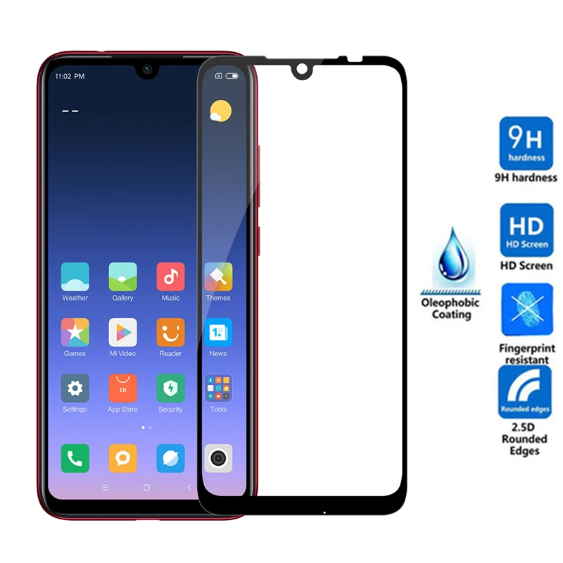 Защитное стекло для Xiaomi redmi note 7 pro полноразмерное покрытие xiomi 6 5 xiami mi a2 mia 2 lite