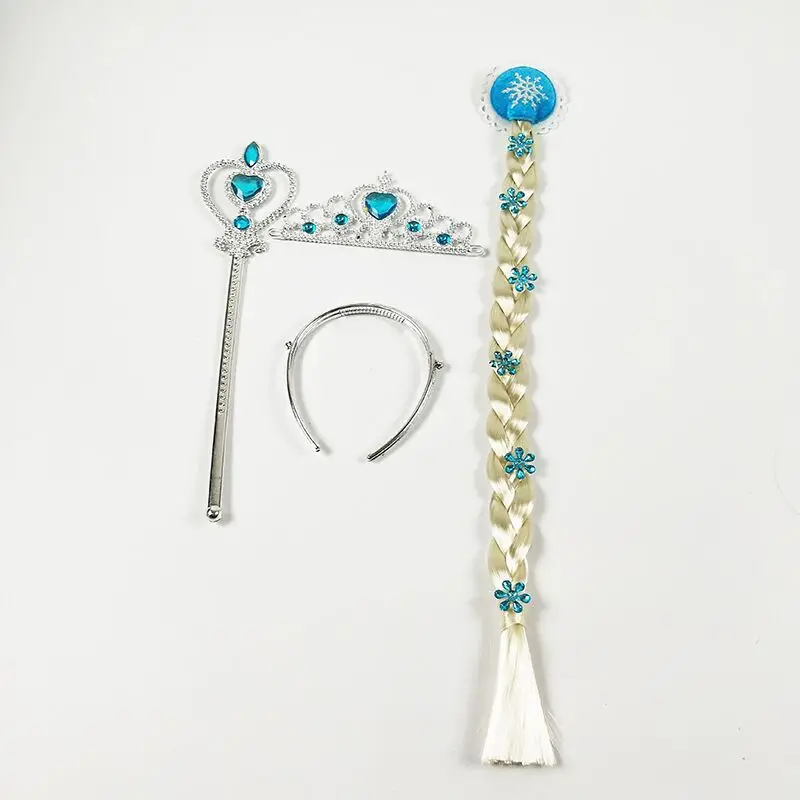3 шт./компл. аксессуары для принцессы Эльзы волосы Анны корона парик + волшебная