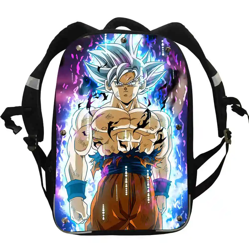 O Рюкзак с драконом и шариком, ультра-Instinct Son Goku Super Saiyan, аниме, повседневные школьные сумки для маленьких мальчиков и девочек, подростков, Mochila, подарочная сумка - Цвет: O