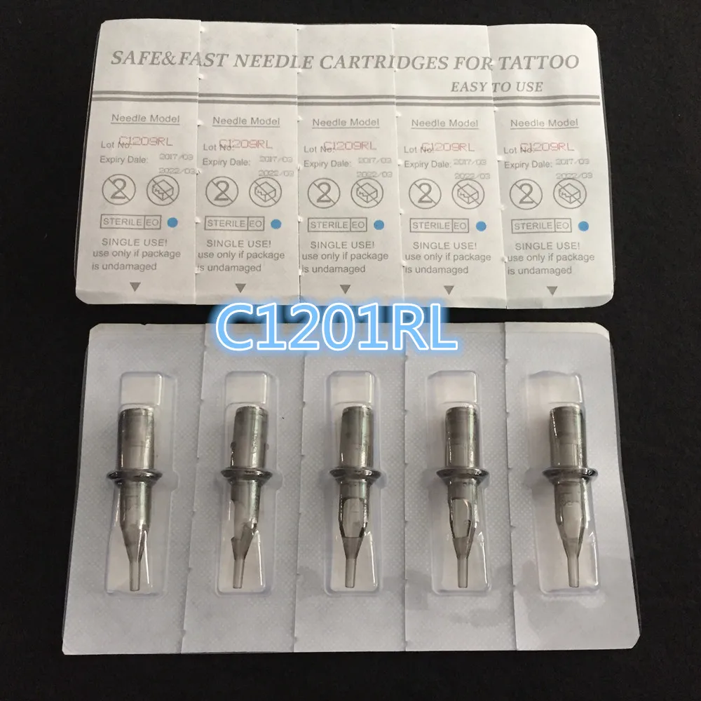 Топ 20 шт 1RL серый картридж татуировки трубки для игл круглый вкладыш 1 тату