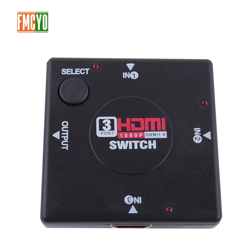 HDMI KVM переключатель 4 порта 3 входа 1 выход сплиттер видео монитор 1080P Разрешение