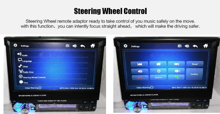 Handfree Bluetooth gps автомобильное радио CD DVD плеер аудио стерео в тире FM приемник Aux Вход MP3 MP4 USB SD с пультом дистанционного управления