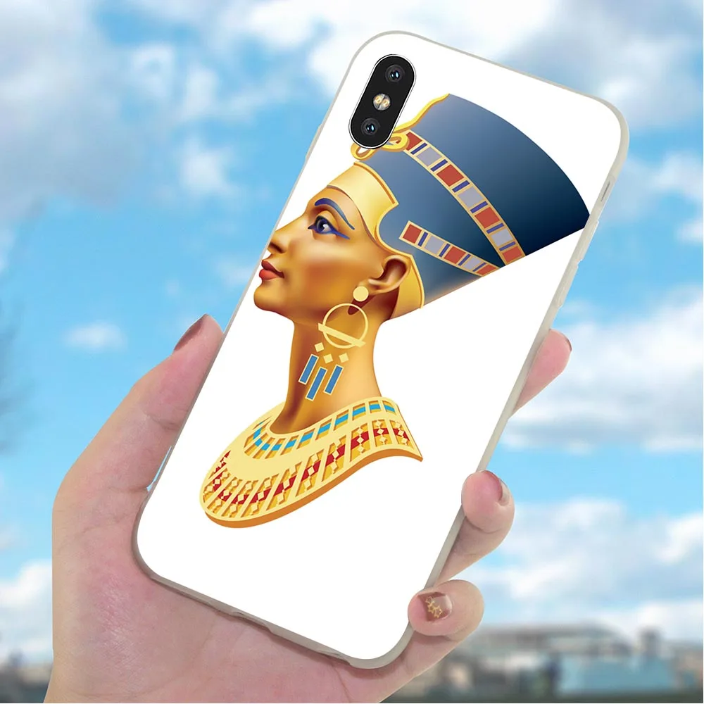 Мягкий чехол для телефона из ТПУ iPhone X Анубис Анкх Фараона 6 6S XR Xs Max 8 Plus 7 5S 5 SE