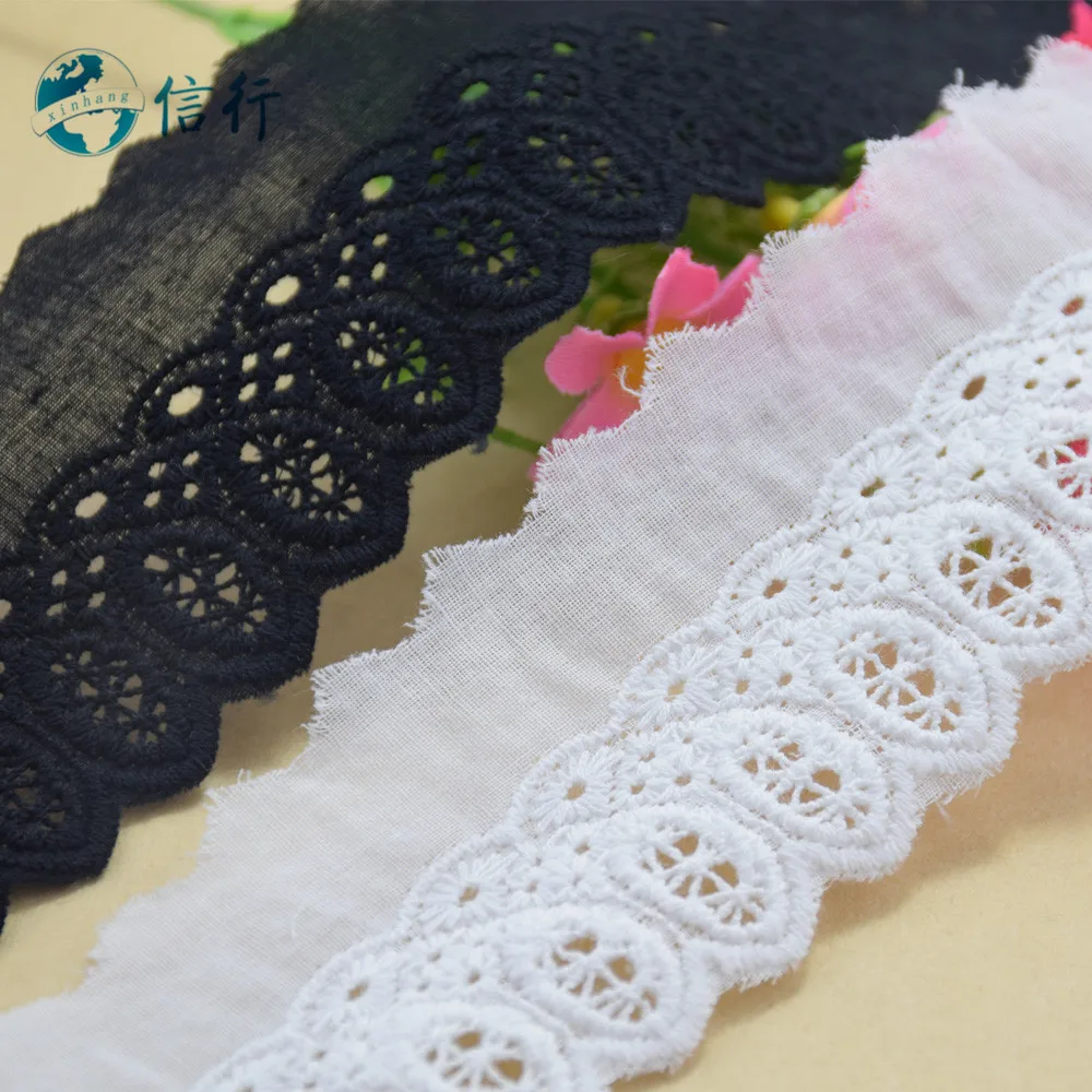 Хлопчатобумажные гипюровые ленты для шитья с вышивкой 5 ярдов 4 см или тканевые