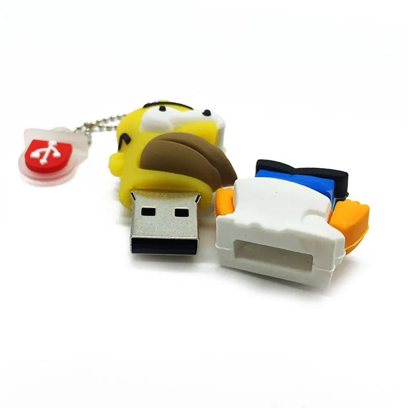 Usb флеш-накопитель memoryusb 2,0 16 ГБ 4 ГБ 8 ГБ 16 ГБ 32 ГБ 64 Гб Память usb мультфильм Симпсоны флешки 64 Гб флешка на заказ