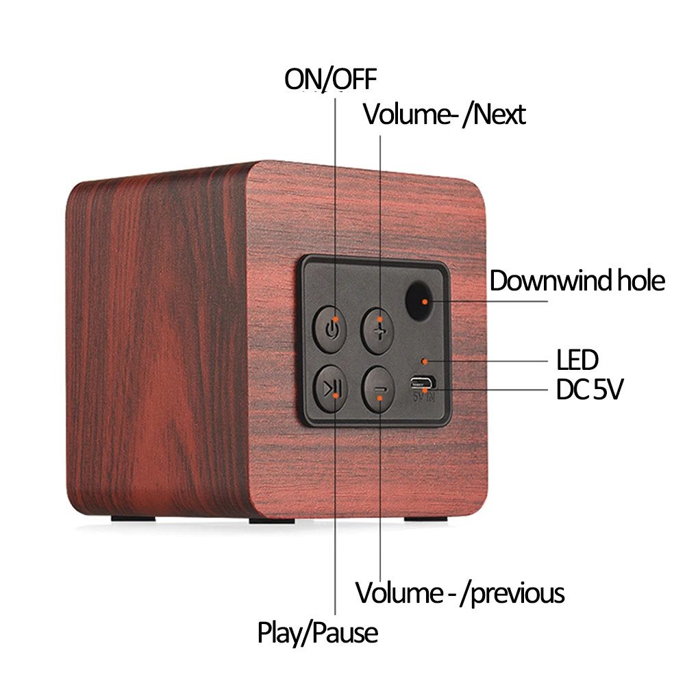 Abuzhen Мини Bluetooth динамик Портативный беспроводной громкой связи Caixa де сом