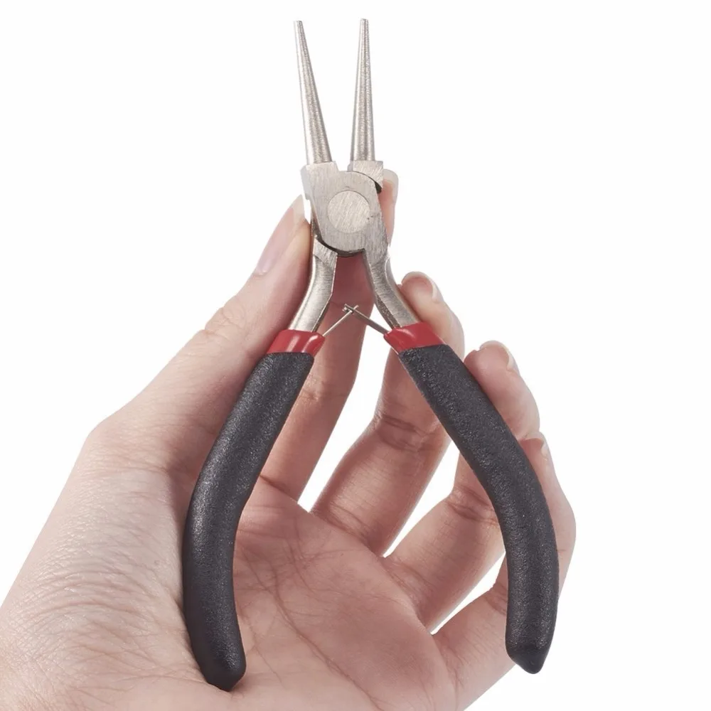 1pcs 5&quot Steel Jewelry Plier Round Nose Pliers Platinum Carbon-Hardened Rolling Wires Tools | Украшения и аксессуары