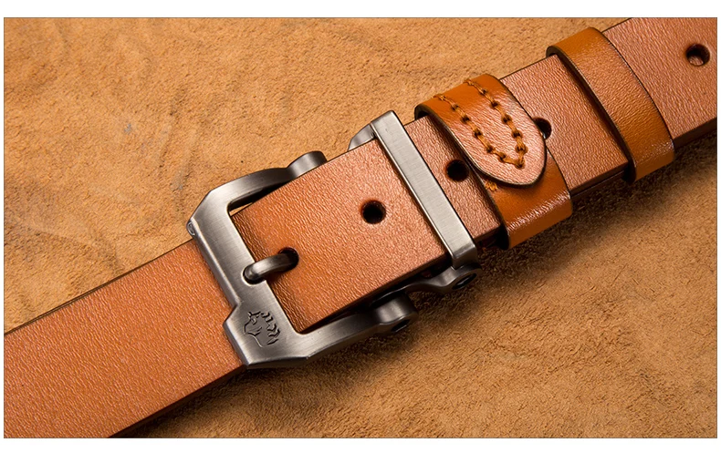 Бренд BISON DENIM, мужской ремень из воловьей кожи, натуральная кожа, пряжка, высокое качество, мужской ремень, винтажные джинсы N71223