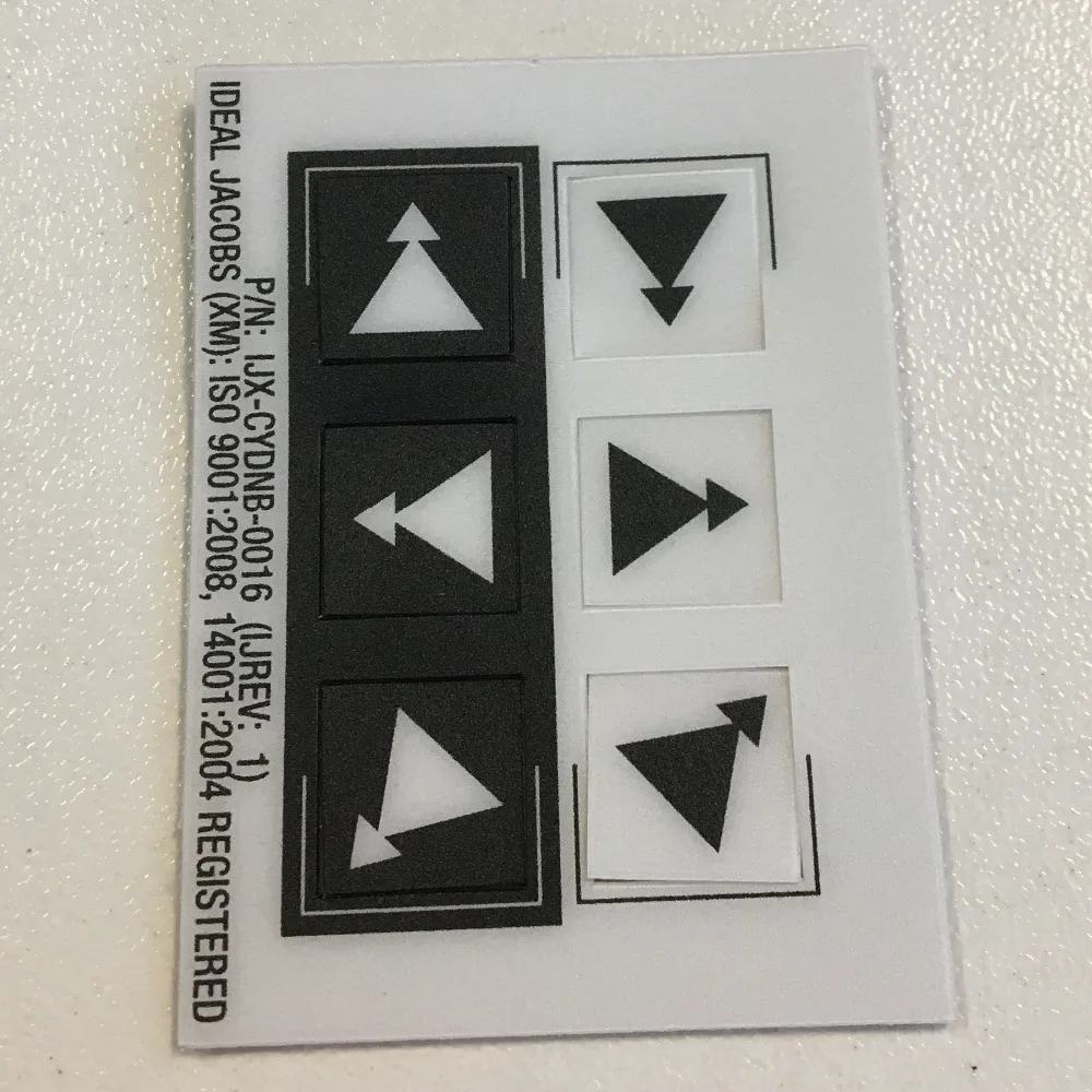 6-канальный стикер с двойной скоростью со стрелками и символами слов этикетка для