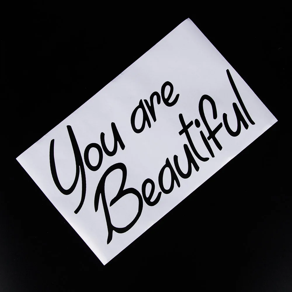 Наклейка на стену с надписью You Are Beautiful|Наклейки стену| |