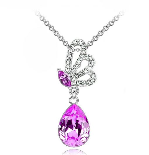 Женское ожерелье с подвеской в виде бабочки и крыла ангела|accessories brand|accessories