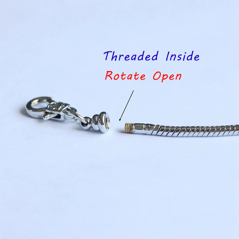 Базовая цепочка в виде змеи, pulsera, mary poppins, подходит для оригинала pandora, очаровательный браслет, бисер, сделай сам, браслет для женщин, модное ювелирное изделие, berloque