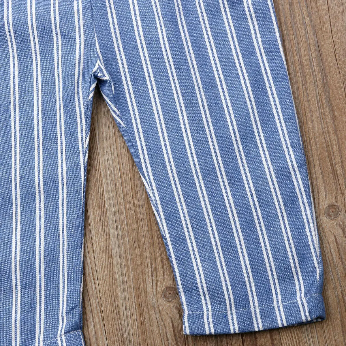 Полосатый комбинезон Pudcoco для новорожденных девочек и мальчиков Летний без