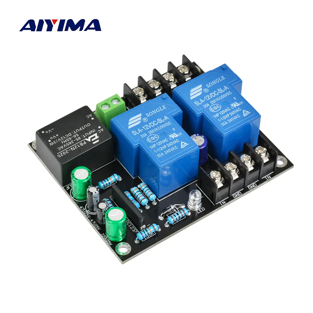 AIYIMA UPC1237 900W 2.0 Speaker Protection Board 2 Channels AC 85-265V DC Protection power on delay board for Speaker Amplifier